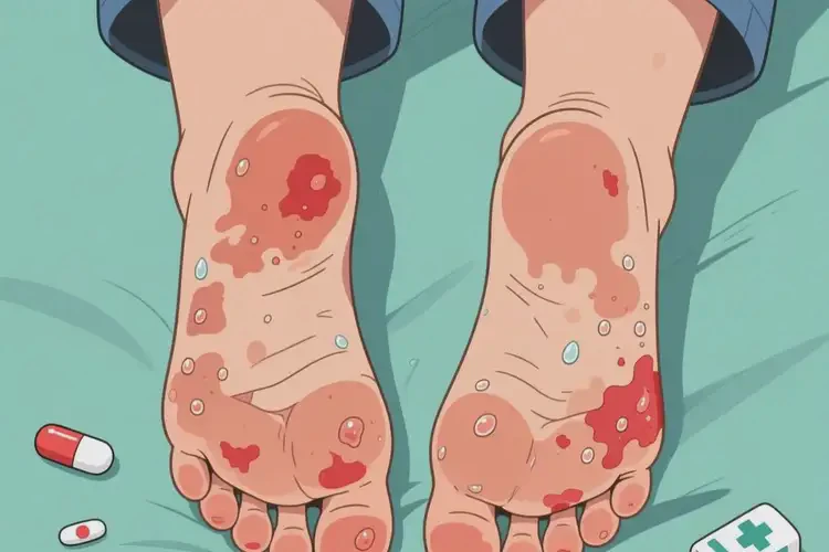 青少年腳上長濕疹可以徹底自愈嗎(圖2)