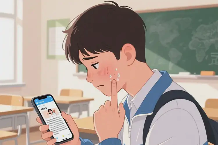 大學生臉上偶爾長濕疹不管它會自己好嗎(圖1)