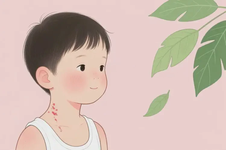 少兒脖子上偶爾長濕疹不管它會自己自愈嗎(圖4)