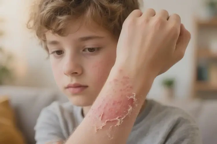 青少年手臂上起濕疹能靠自己自愈嗎(圖4)