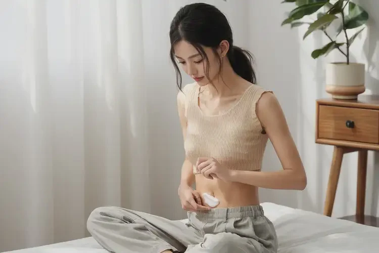 女性肚子上長濕疹不管它會自己好嗎(圖1)