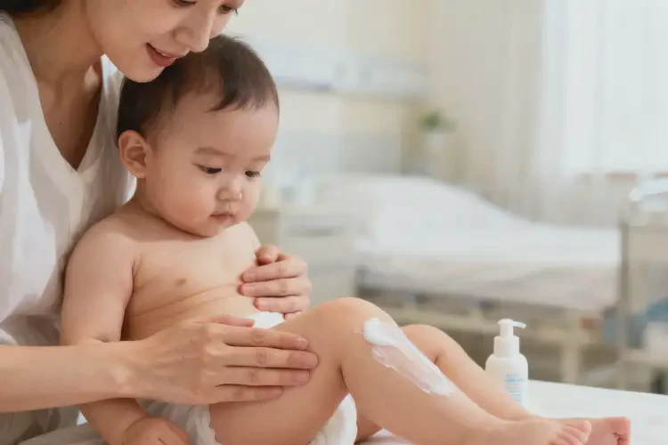 寶寶大腿上出現(xiàn)濕疹能徹底自愈嗎(圖2)