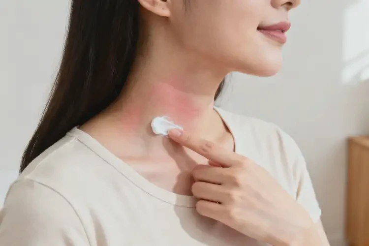 哺乳期媽媽脖子容易長濕疹可不可以徹底自愈(圖1)