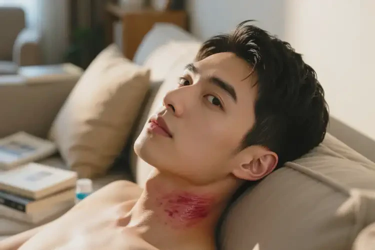 男生脖子上經(jīng)常長(zhǎng)濕疹能靠自己自愈嗎(圖1)