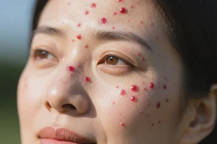 女人臉上出現(xiàn)濕疹可以徹底自愈嗎(圖1)