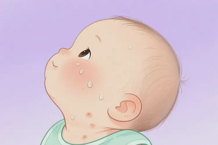 幼兒脖子上偶爾長濕疹可不可以徹底自愈(圖1)