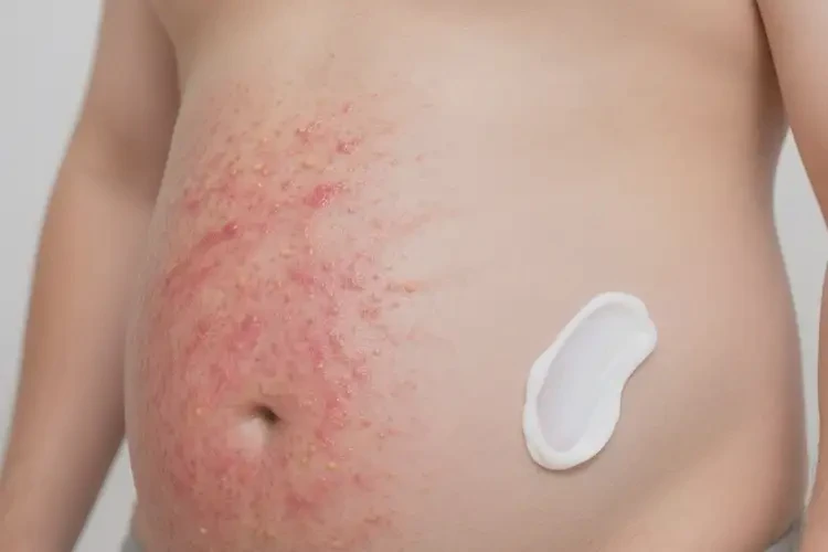 青年人肚子出濕疹可以徹底自愈嗎(圖2)