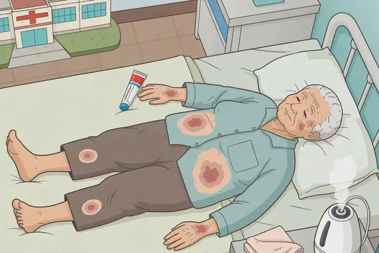 老人全身容易長濕疹能夠徹底治愈嗎(圖1)