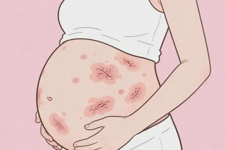 產(chǎn)婦肚子上容易起濕疹不管它會(huì)自己自愈嗎(圖2)