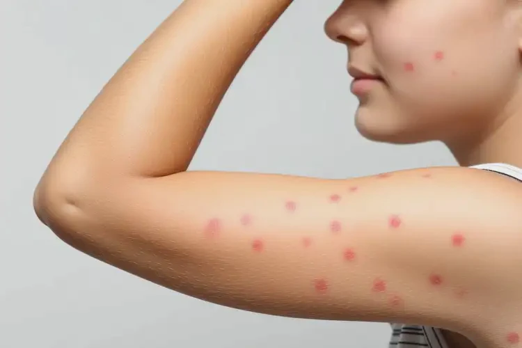 青年人手臂容易起濕疹不管它會(huì)自己自愈嗎(圖4)