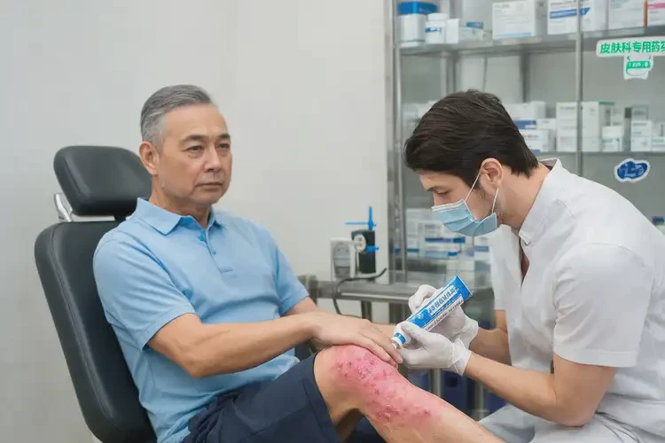 男性大腿上出現(xiàn)濕疹不管它會自己痊愈嗎(圖3)