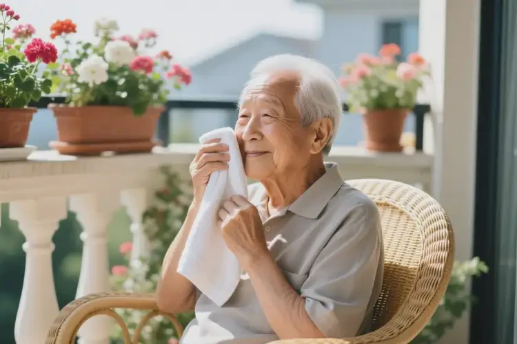 高齡老人面部偶爾起濕疹不管它會(huì)自己好嗎(圖1)