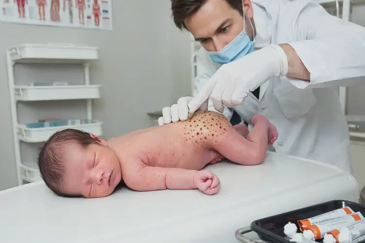 新生兒屁股偶爾起濕疹可以徹底自愈嗎(圖2)