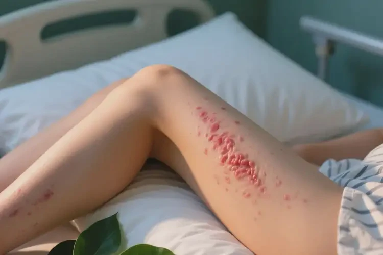 女生大腿容易起濕疹不管它會自己好嗎(圖1)