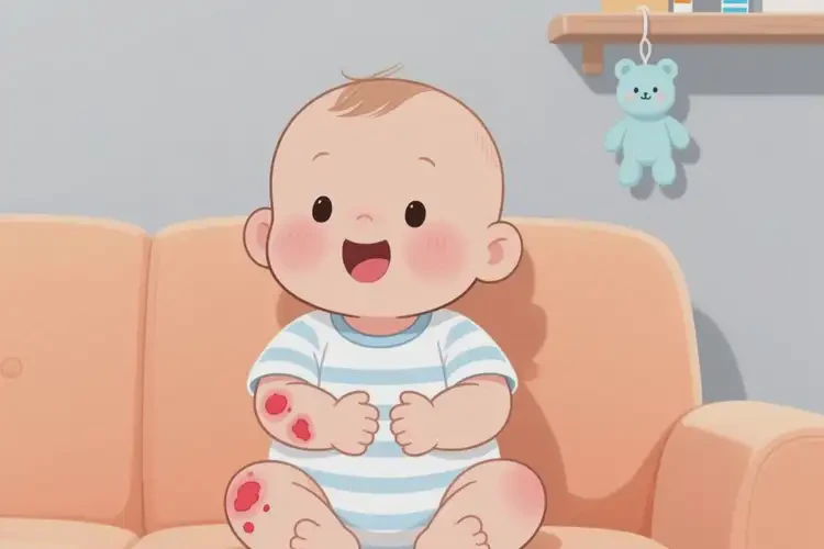 嬰兒身上出濕疹不管它會(huì)自己痊愈嗎(圖1)