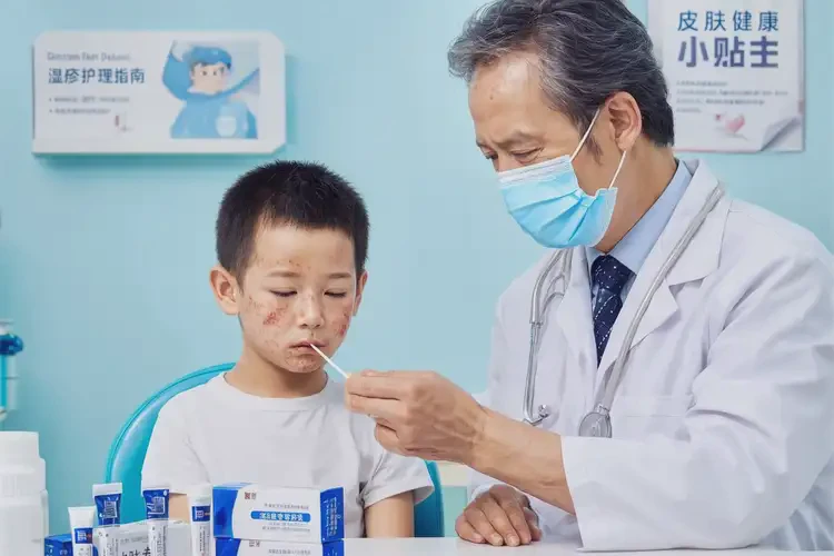 孩子面部出現濕疹能夠徹底治愈嗎(圖3)