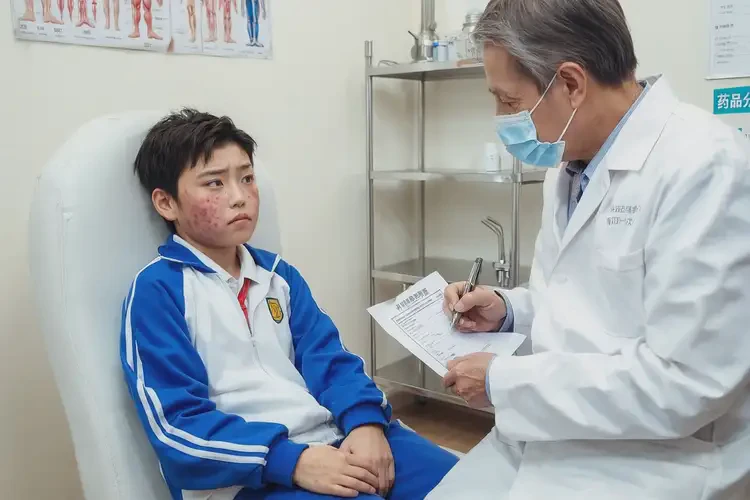 中學(xué)生面部容易起濕疹不管它會自己痊愈嗎(圖3)