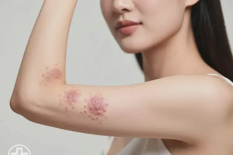 女性手臂容易長濕疹不管它會自己自愈嗎(圖1)