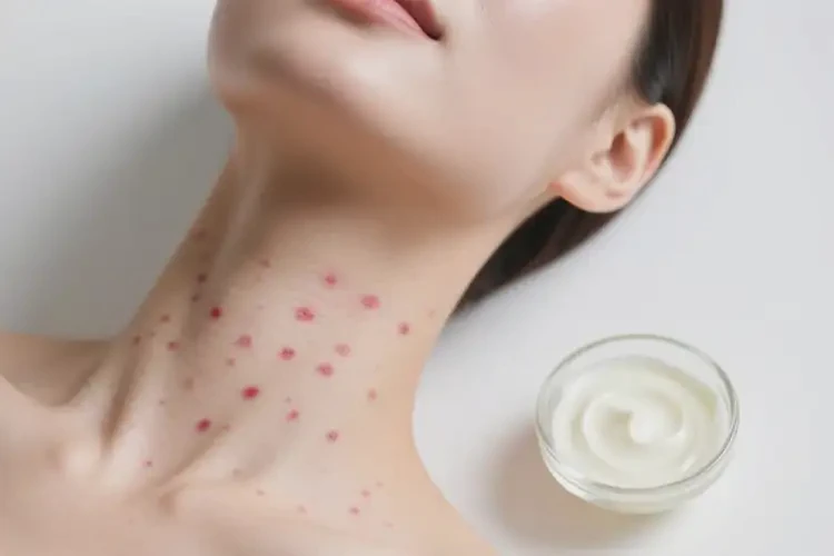 女性脖子上偶爾起濕疹能夠徹底治愈嗎(圖2)