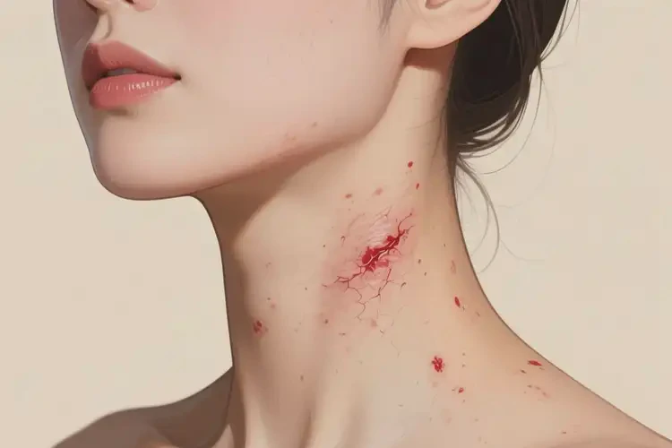 女性脖子容易起濕疹不管它會(huì)自己好嗎(圖4)