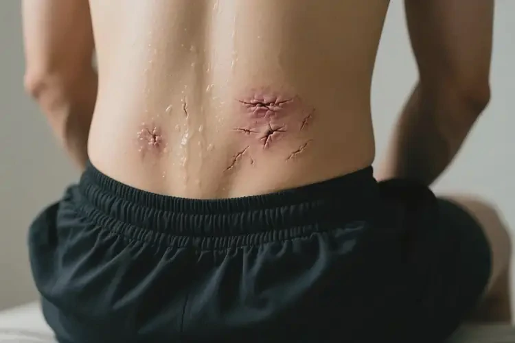 男性屁股上經(jīng)常起濕疹不管它會(huì)自己好嗎(圖1)