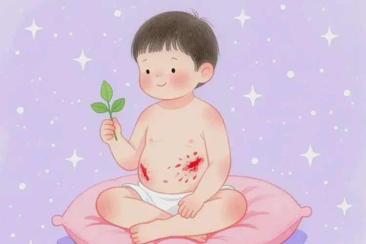 小孩肚子上容易起濕疹能徹底自愈嗎(圖1)