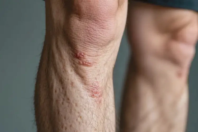 男性小腿偶爾長濕疹不管它會自己痊愈嗎(圖1)