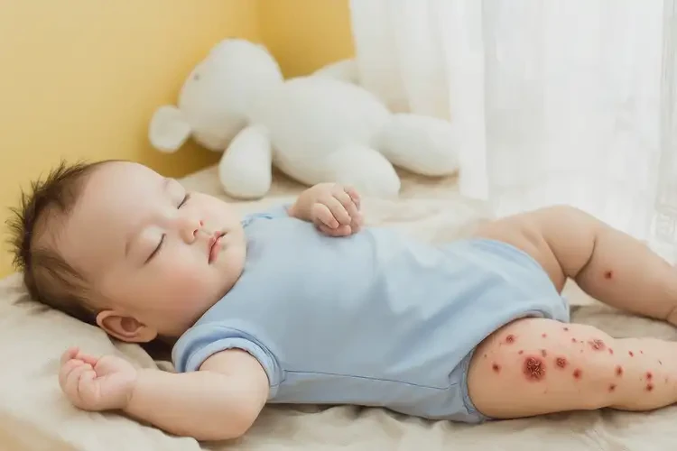 寶寶手臂出現(xiàn)濕疹不管它會(huì)自己痊愈嗎(圖2)