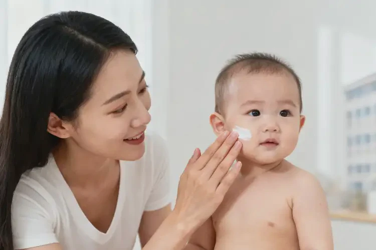 寶寶臉上經(jīng)常起濕疹可不可以徹底自愈(圖1)