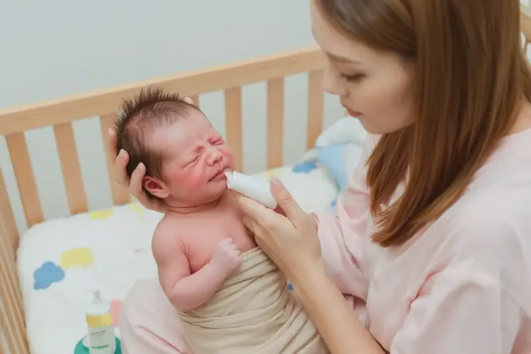 新生儿手上偶尔长湿疹不管它会自己好吗(图3)