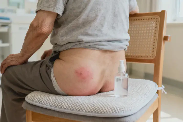 高齡老人屁股上偶爾起濕疹能徹底自愈嗎(圖1)