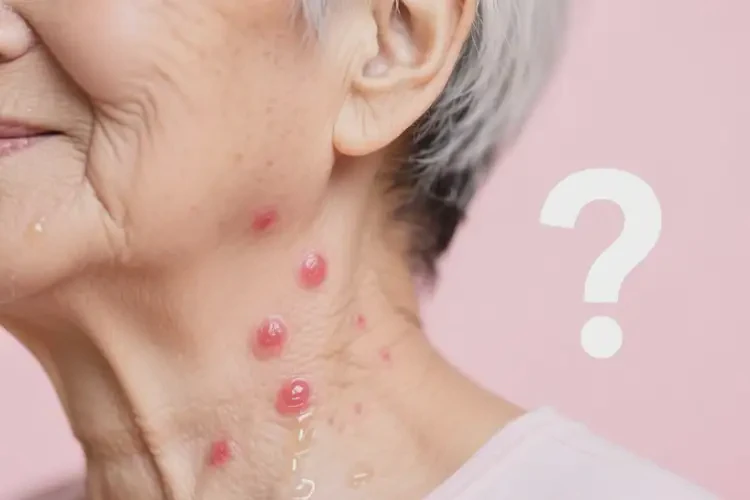 高齡老人脖子上偶爾長濕疹可不可以徹底自愈(圖1)