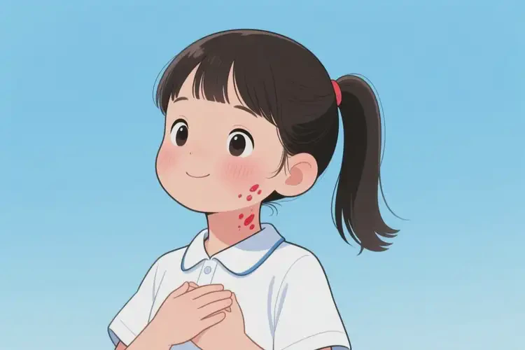 小學生脖子上偶爾起濕疹不管它會自己痊愈嗎(圖3)
