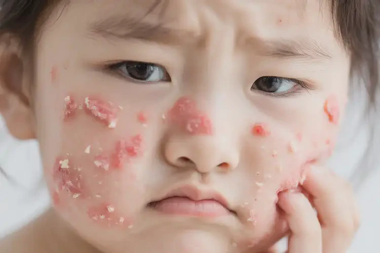 小孩面部經(jīng)常長濕疹不管它會自己自愈嗎(圖3)