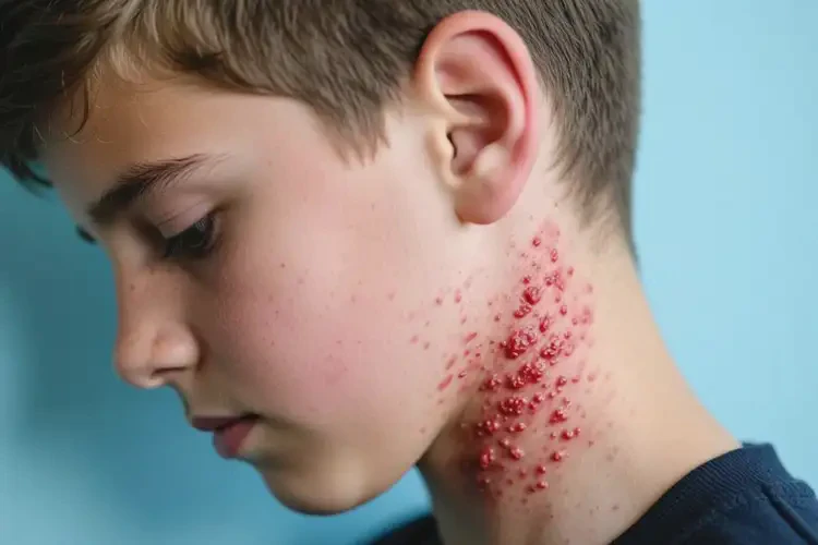 中學(xué)生脖子上出濕疹不管它會自己痊愈嗎(圖4)