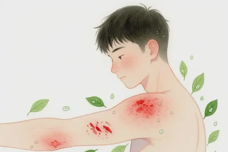 男生身上有濕疹不管它會自己痊愈嗎(圖4)