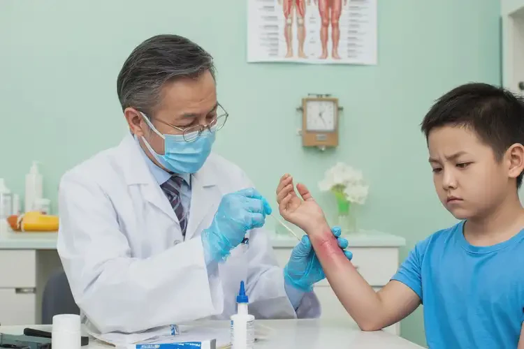 小兒手上有濕疹能夠徹底治愈嗎(圖3)