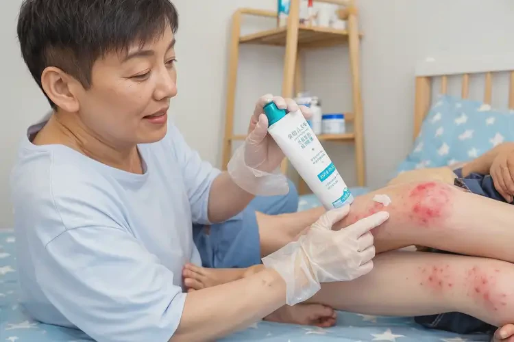 小兒小腿出現(xiàn)濕疹不管它會自己痊愈嗎(圖3)