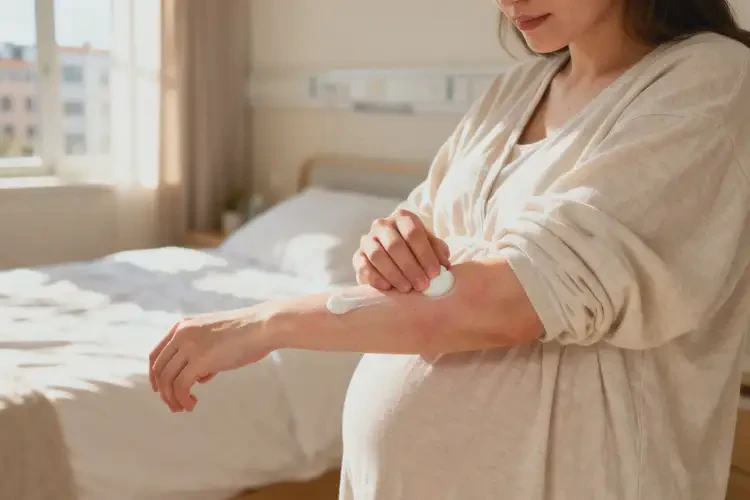 產(chǎn)婦身上偶爾起濕疹不管它會(huì)自己痊愈嗎(圖1)