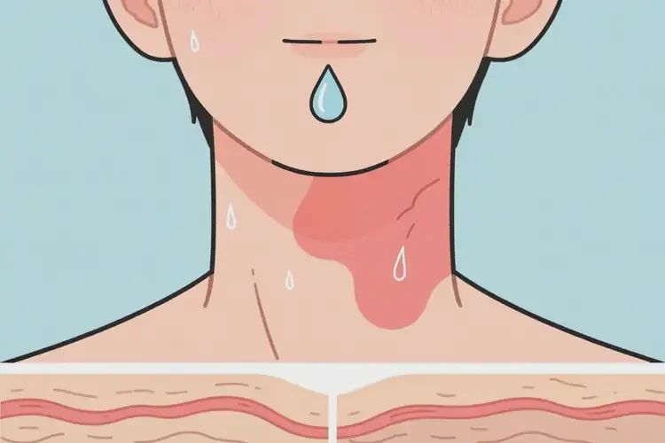 男生脖子上容易起濕疹可不可以徹底自愈(圖1)