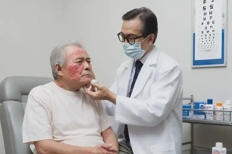 老年人臉上經常起濕疹能徹底自愈嗎(圖3)