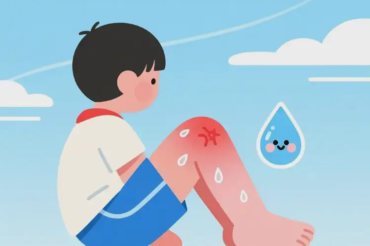 小学生小腿起湿疹不管它会自己自愈吗(图2)