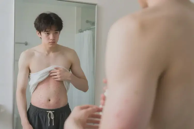 男生肚子上出濕疹不管它會自己痊愈嗎(圖4)