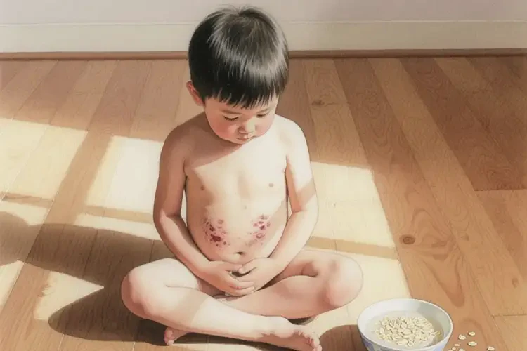 小孩肚子容易起濕疹不管它會(huì)自己痊愈嗎(圖1)