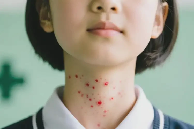 中學(xué)生脖子上有濕疹可不可以徹底自愈(圖2)