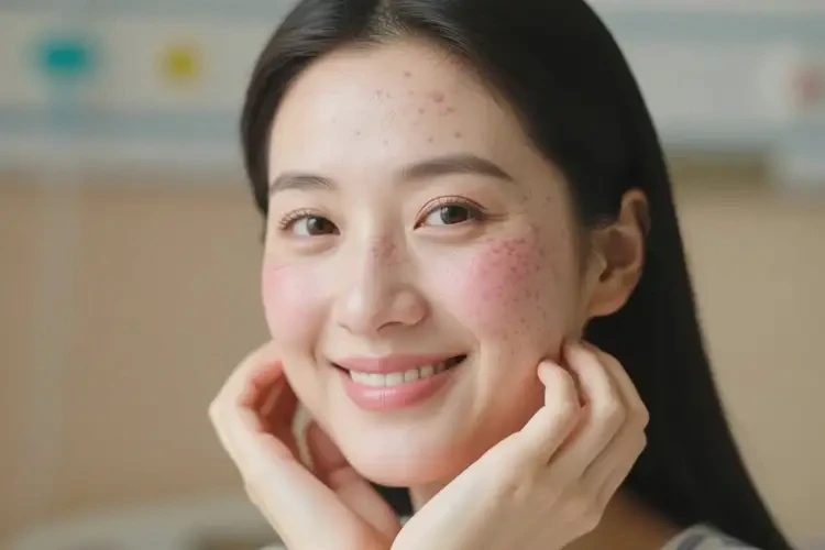 女人臉上起濕疹不管它會(huì)自己自愈嗎(圖1)