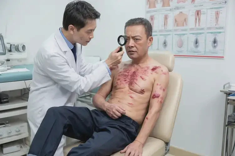 男性小腿出現(xiàn)濕疹不管它會自己自愈嗎(圖4)