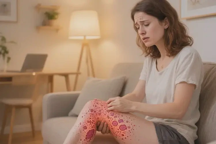 女人大腿容易起湿疹可以彻底自愈吗(图4)