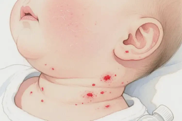 嬰兒脖子出濕疹不管它會(huì)自己自愈嗎(圖4)