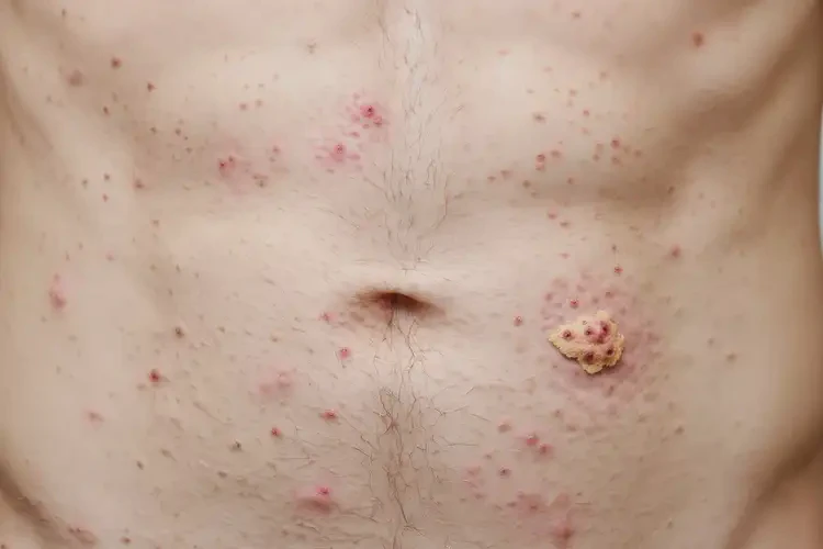 青年人肚子上偶爾長濕疹不管它會自己自愈嗎(圖3)